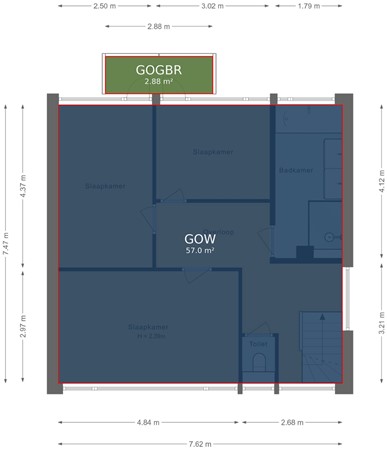 Floorplan - Kempenlaan 15, 5691 LS Son en Breugel